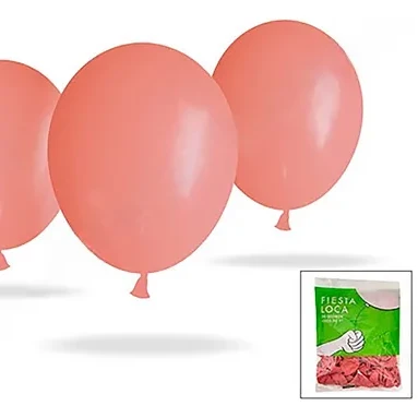 Globos Fiesta Loca rosa 9" x50u