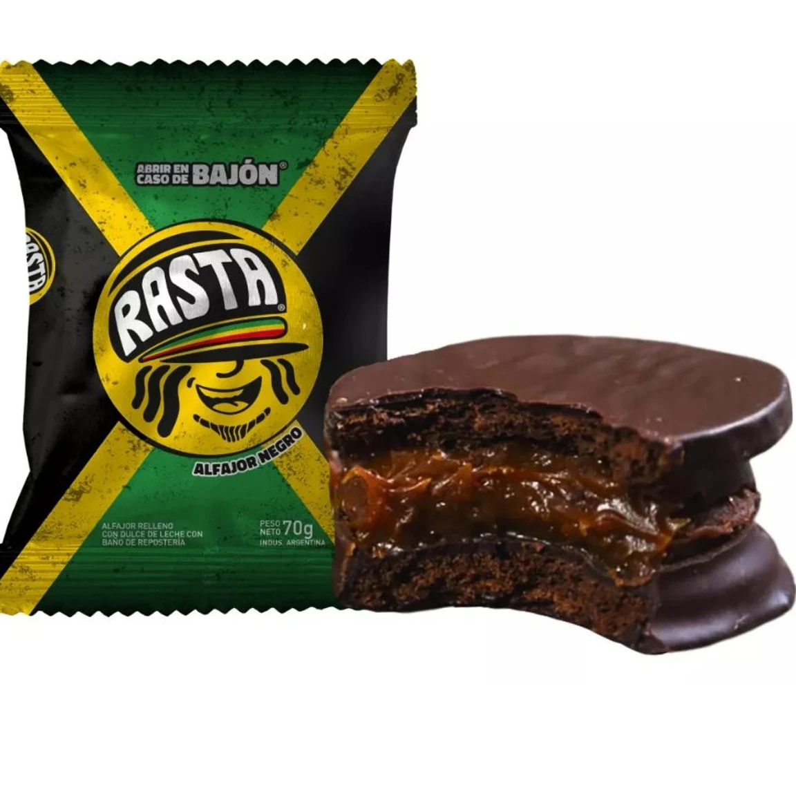 Alfajor Rasta negro