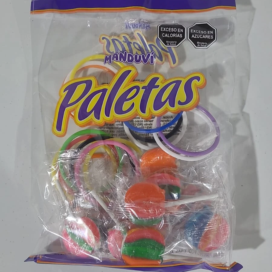 Paletas con pulseras x10u Manduvi