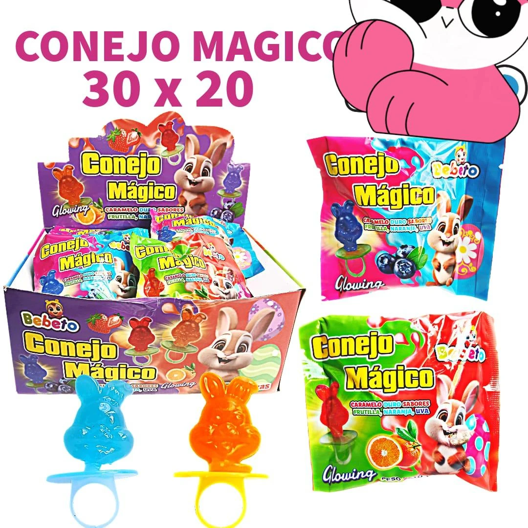 Chupetin Anillo de conejo magico x30u