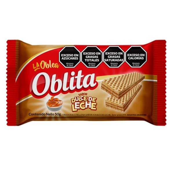 Obleas Oblita dulce de leche 50gr