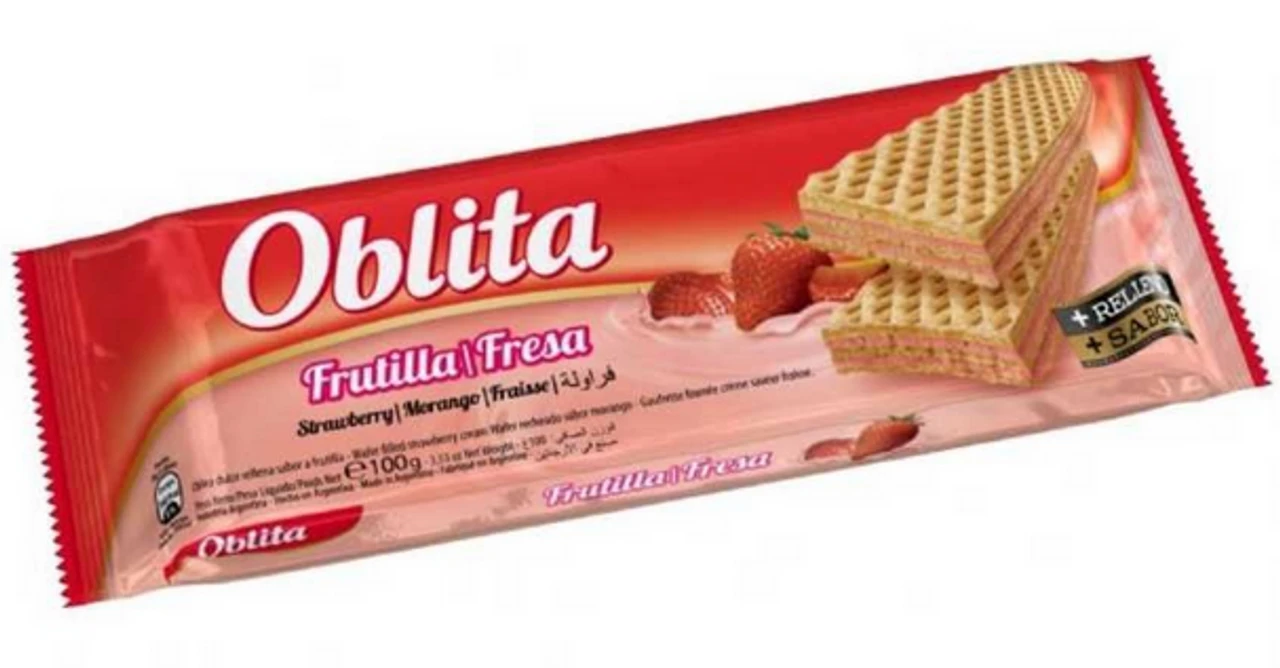 Oblea Oblita frutilla 100gr