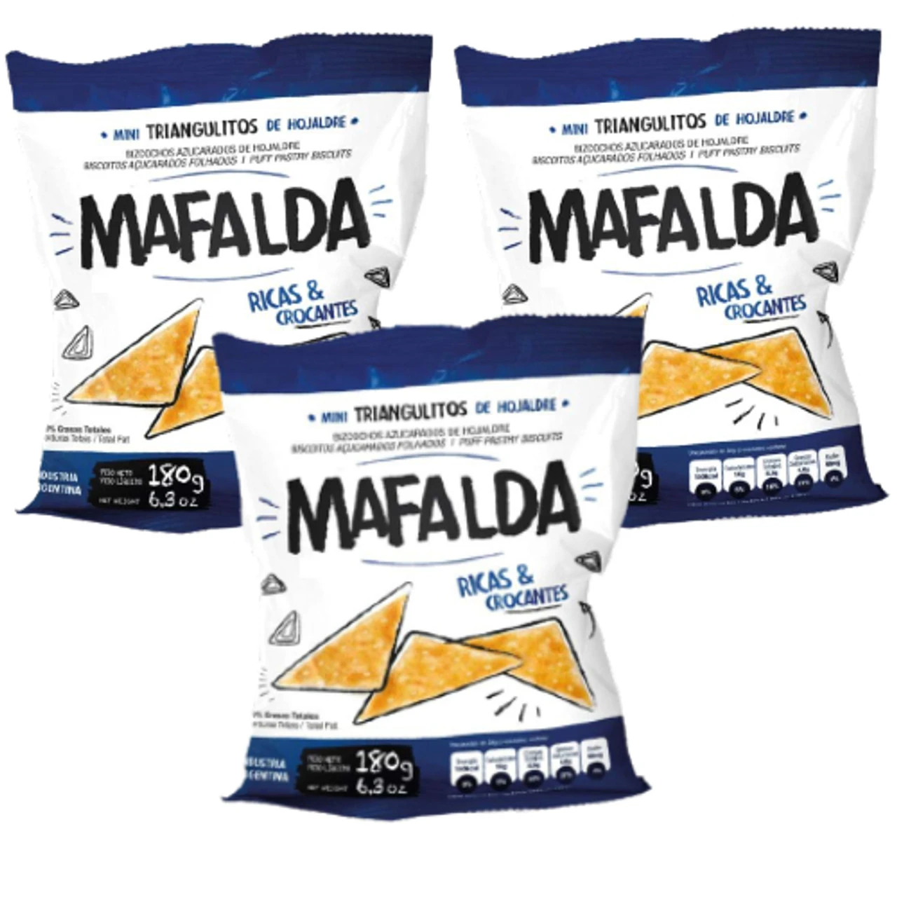 Mini Triangulito Hojaldre Mafalda x150gr