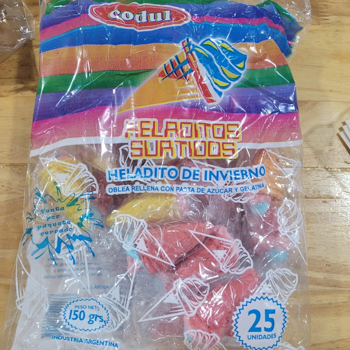Heladitos secos Codul  25u