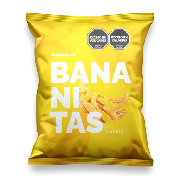 Gomitas bananitas x500gr Gama Gam