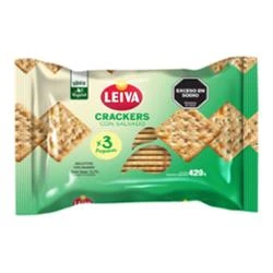 Crackers Salvado Leiva x3u 420gr