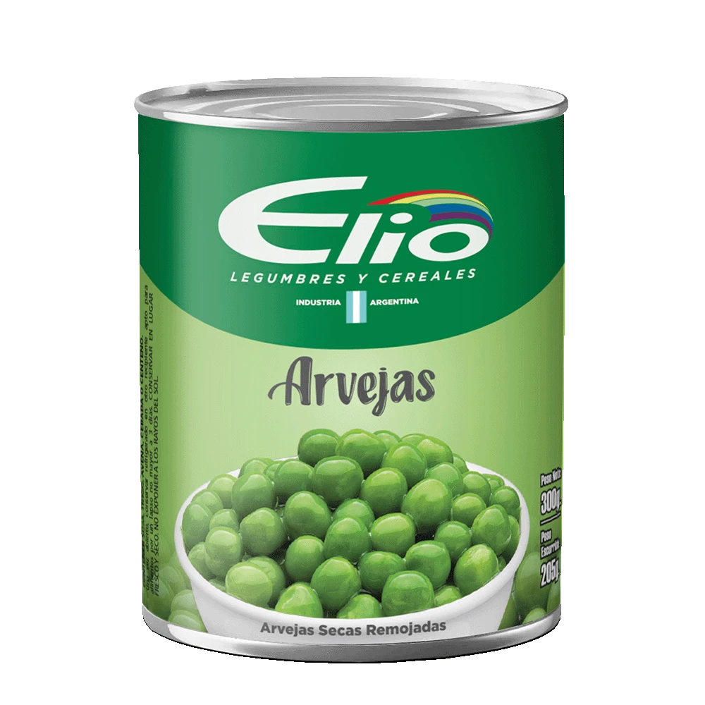 Arvejas Elio lata x300gr
