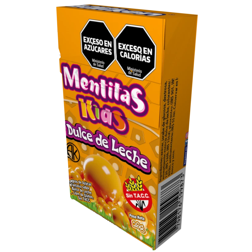 Mentitas Kids dulce de leche x12