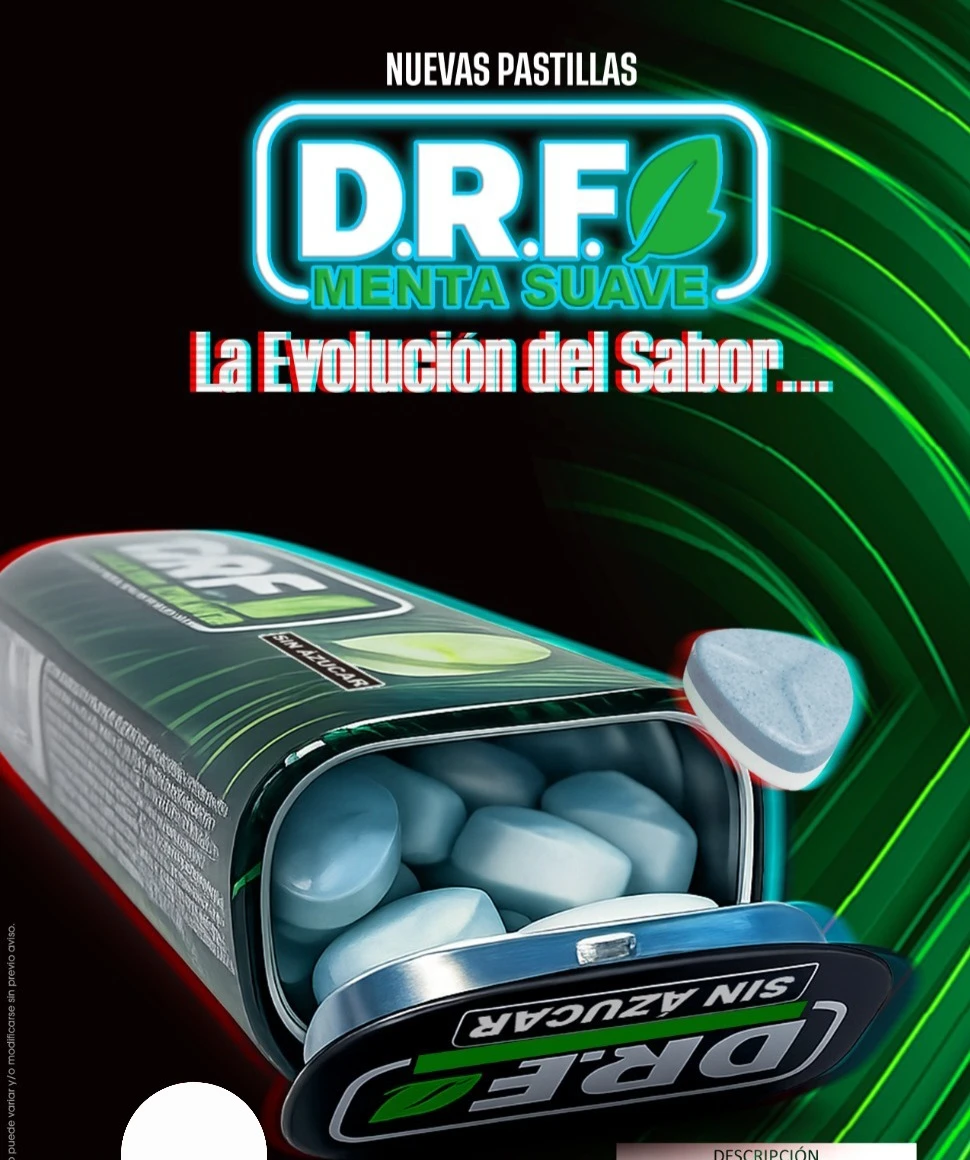 Pastilla DRF lata x8u menta