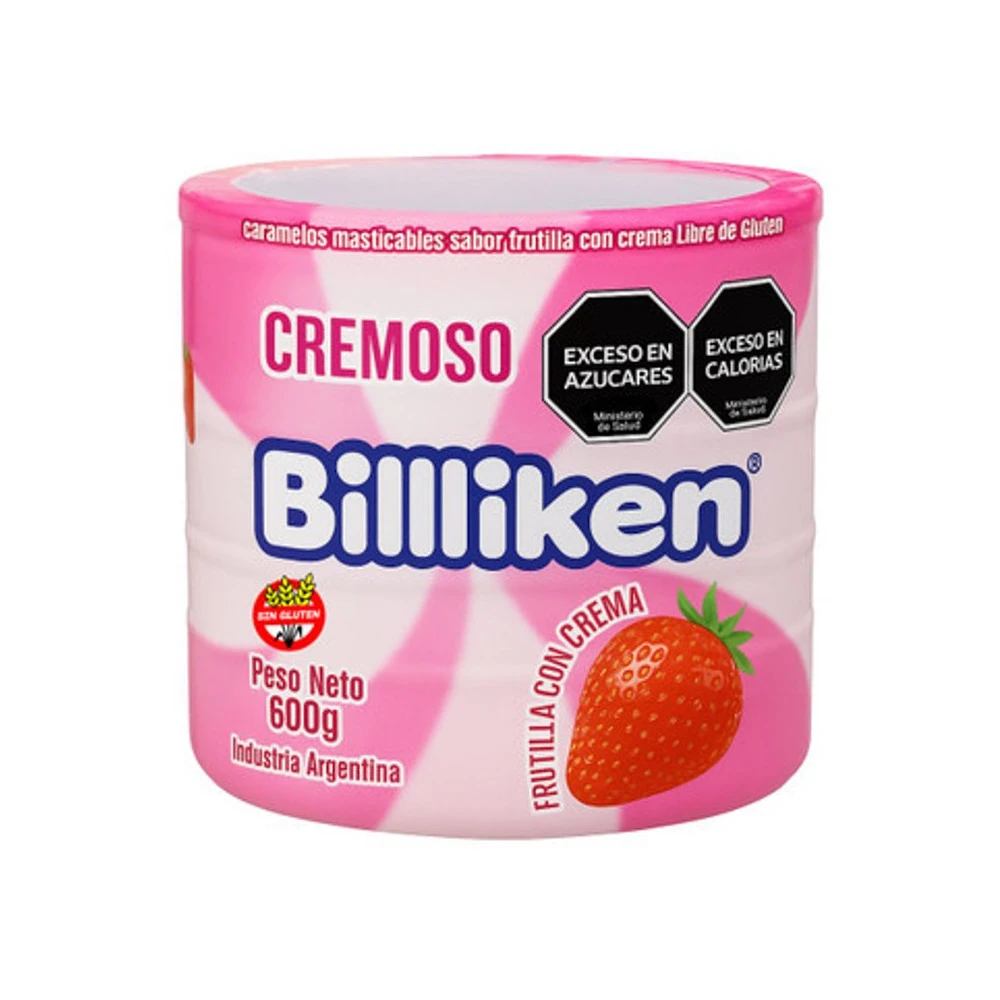 Caramelos Billiken cream x600gr Pote