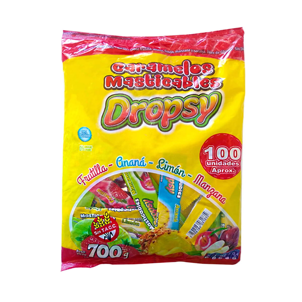 Caramelos masticables Dropsy frutal 700gr