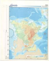 Mapa Asia fisico politico N°5