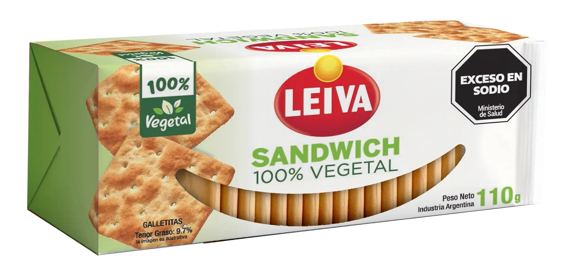 Sandwich Leiva  100% vegetal x110gr