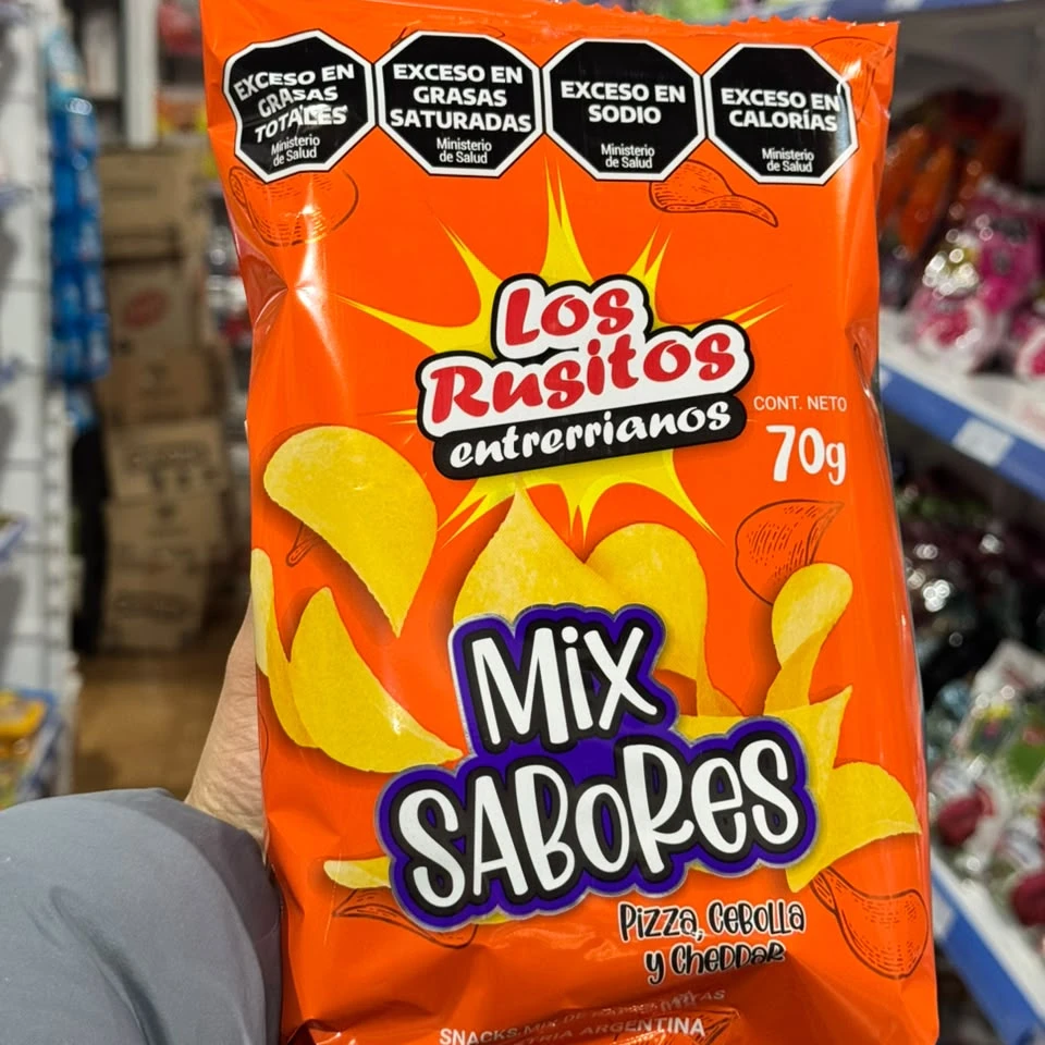 Papas fritas sabor mix x70gr Rusitos