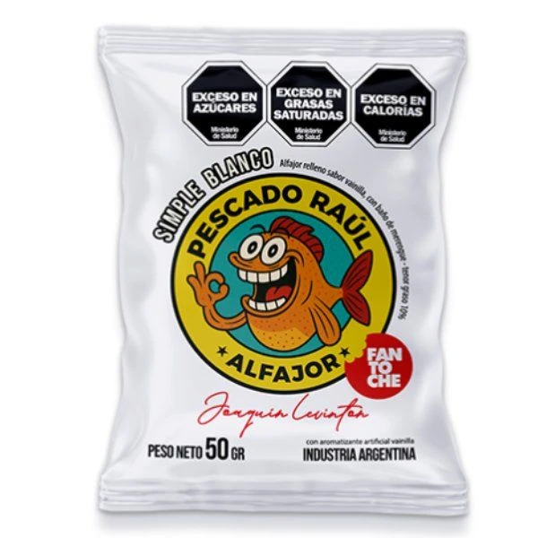 2x1 Alfajor Pescado Raul x50gr blanco