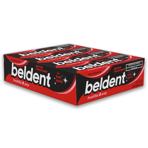 Chicles Beldent frutilla pop x20u