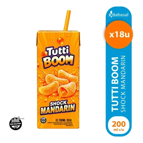 Jugo tutti mandarin x200ml x18u