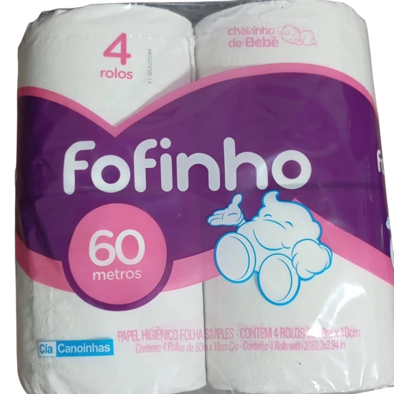 Papel hig Fofinho perf bebe 4x60mt
