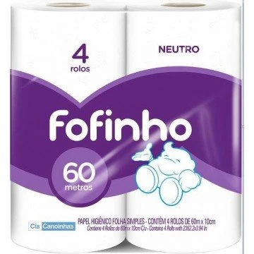 Papel hig Fofinho 4x60mt
