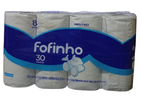 Papel hig Fofinho 8x30mt