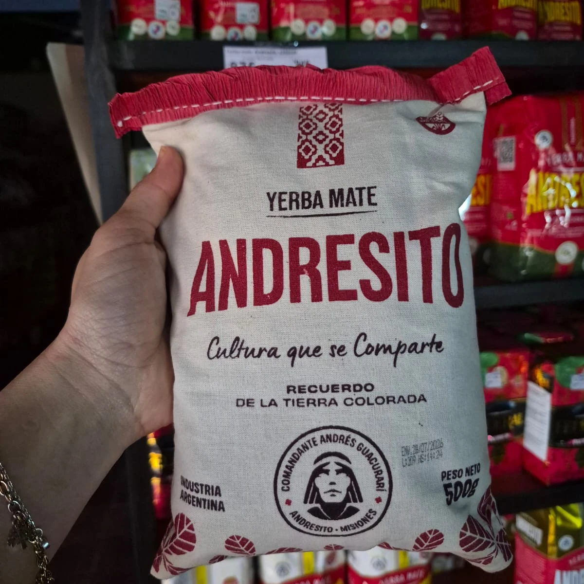 Yerba Andresito paq de lienzo 500gr