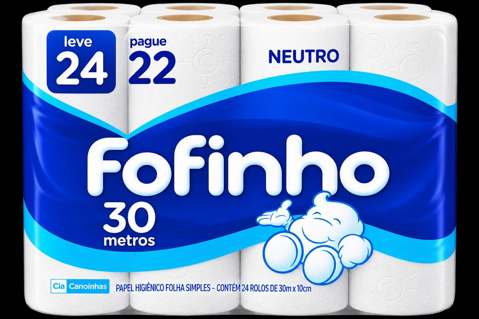 Papel hig Fofinho 24x30mt