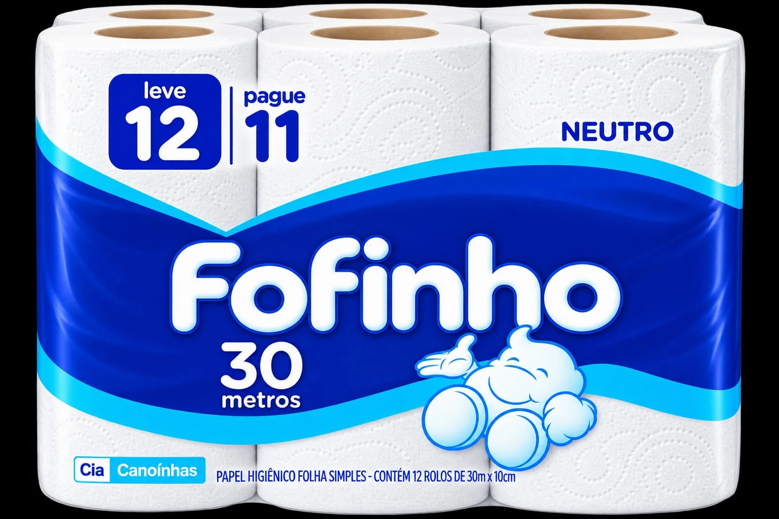Papel hig Fofinho 12x30mt
