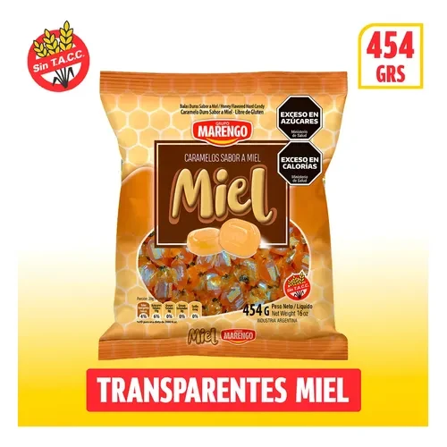 Caramelos Duro Marengo Miel x454gr