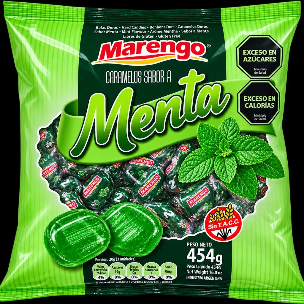 Caramelos Ostras menta x454gr
