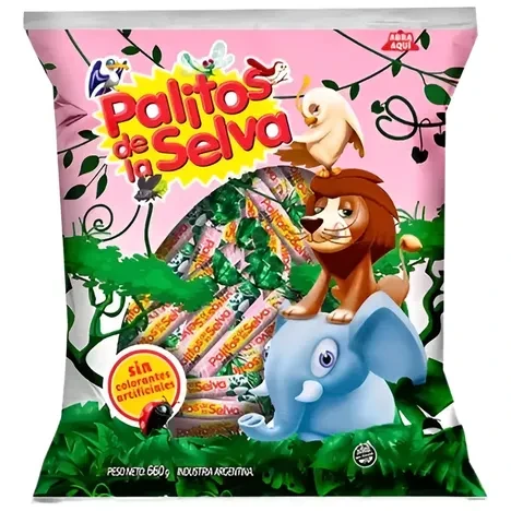 Caramelos palitos de la selva x660gr